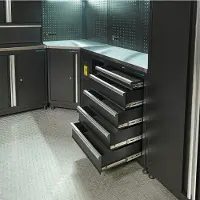 Datona Werkplaatsinrichting PREMIUM met RVS werkblad 560 cm breed