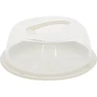 Atmosphera Ronde Gebakdoos/Taartdoos met basis - Ø36xH14cm - Beige