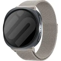 Strap-it Milanese band - Milanees mesh bandje geschikt voor Samsung Galaxy Watch 9 (40/44mm) / Watch 8 (40/44mm) / 8 Classic (46mm) - sterrenlicht / starlight