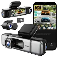 AZDome Botslab G980H 4CH 4K Wifi GPS 128GB 360 graden dashcam