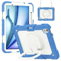 IMoshion Rugged Kidsproof Backcover voor de Apple iPad Air 11 inch (2026) M4 / (2025) M3 / (2024) M2 - Blauw