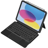 MW , Hoesje geschikt voor iPad 10.9 inch - Quick Note Folio met US Bluetooth Toetsenbord 3.0 (QWERTY), Zwart
