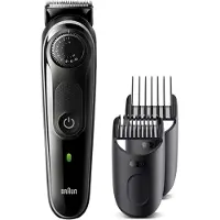 Braun Trimmer + Tondeuse, Baardtrimmer BT5342 Snoerloos en met snoer, Werktijd (max) 100 min, Aantal lengtestappen 39, L