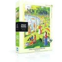 New York Puzzle Company - New Yorker Sunday Afternoon in Central Park - 1000 stukjes puzzel