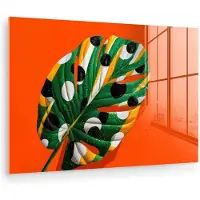 MuchoWow Glasschilderij 150x100 cm - Schilderij acrylglas - 3-2 - Foto op glas - Muurdecoratie woonkamer - Wanddecoratie slaapkamer - Schilderijen