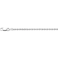 The Jewelry Collection Zilveren Enkelbandje koord 2 1004270 26 cm