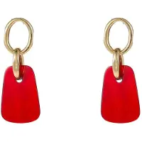 Go Dutch Label Oorknoppen Square Dangle Rood