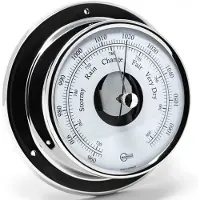 Barigo Tempo 85 Barometer Zilver 85 mm