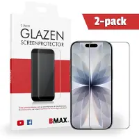 BMAX 2-pack iPhone 17 Glazen Screenprotector