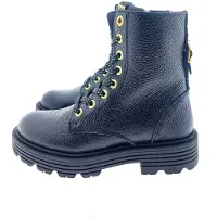 Red-Rag leren veterboots zwart Meisjes Leer Effen - maat 32