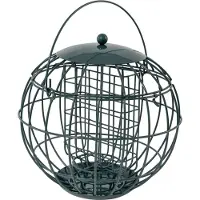 Wildbird Vetblokhouder London - Voersilo - 22x22x21 cm Groen