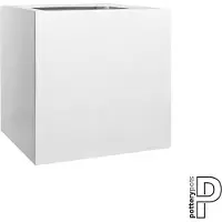 Pottery Pots Bloempot Essential Block XL Glossy White 60 x 60 x 60 cm