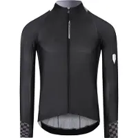 Q36.5 Gregarius Hybrid Collar Fade Lange Mouwen Zwart Grijs Maillot , Maat L