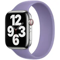 Apple Siliconen solobandje voor de Watch | 38/40/41/42 mm - Maat 5 - English Lavender