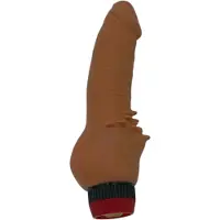 Club Realistische Vette Vibrator Met Ribbels – 18 cm – Batterij-gevoed