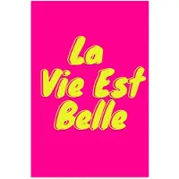 PosterMonkey Poster 40x60 cm - Quote - Retro - Roze - Posters - Kamer decoratie - Wanddecoratie woonkamer - Muurdecoratie slaapkamer
