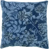 Hoii GISELLE | sierkussen 45x45 cm | Insignia Blue | blauw | | met duurzame kussenvulling