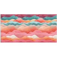 PosterMonkey Poster 150x75 cm - Golven - Kleurrijk - Abstract - Posters - Kamer decoratie - Wanddecoratie woonkamer - Muurdecoratie slaapkamer