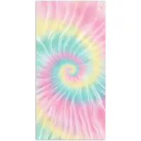 PosterMonkey Poster 20x40 cm - Pasteltinten - Tie dye - Roze - Posters - Kamer decoratie - Wanddecoratie woonkamer - Muurdecoratie slaapkamer