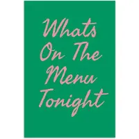 PosterMonkey Poster 60x90 cm - Menu - Quote - Roze - Posters - Kamer decoratie - Wanddecoratie woonkamer - Muurdecoratie slaapkamer