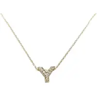 Christian Gouden ketting met Y zirkonia hanger
