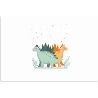 PosterMonkey Poster 30x20 cm - Planten - Sterren - Dinosaurussen - Oranje - Posters - Kamer decoratie - Wanddecoratie woonkamer - Muurdecoratie slaapkamer