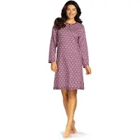 Comtessa - Dames nachthemd - Lange mouw - Mauve - Maat 50