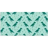 PosterMonkey Poster 160x80 cm - Donkergroen - Dinosaurussen - Afdrukken - Bladeren - Posters - Kamer decoratie - Wanddecoratie woonkamer - Muurdecoratie slaapkamer