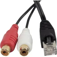 BOSSCOM RJ45 - Tulp stereo (v) kabel voor B&O | zwart | 10 meter