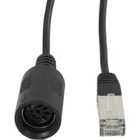 BOSSCOM RJ45 - DIN 8-pins / Powerlink PL8 (v) kabel voor B&O | zwart | 20 meter