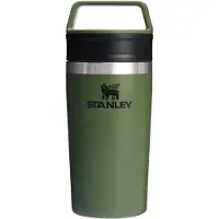 Stanley - Thermosflessen - The Café-To-Go Travel Mug 0.35L Dried Pine voor Unisex van Hout - Groen