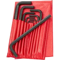 Facom set 10 inbussleutels 6-kant, in etui, inch maten - 83H.JU10