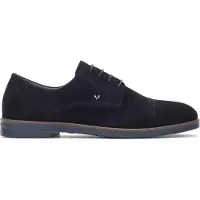 Martinelli Heren Douglas marine leren veterschoenen (39), Leer, Plat, Casual, Marineblauw 1604-2729X