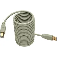Eaton Tripp-Lite U022-010-BE USB 2.0 A/B Cable (M/M), Beige, 10 ft. TrippLite