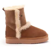 Warmbat Boots 'Kangeroo Plateau' cognac