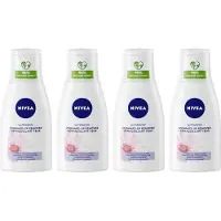 Nivea Oogmake-Up Remover Sensitive Kamille Waterproof - 4 x 125 ml - Voordeelverpakking
