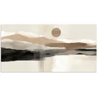 PosterMonkey Poster 40x20 cm - Minimalistisch - Landschap - Dimensie - Posters - Kamer decoratie - Wanddecoratie woonkamer - Muurdecoratie slaapkamer