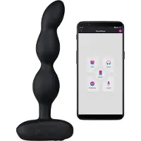 Lovense Ridge - App-gestuurde anale kralenvibrator (zwart)