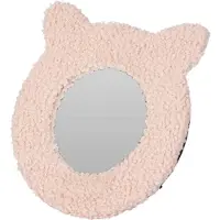 Home & Styling Katten Spiegel met oortjes - Ø16cm - Roze