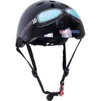Kiddimoto Helm Black Goggle-48 - 53 cm