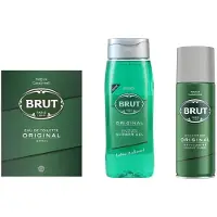 BRUT - SET - Eau de Toilette 100 ml Spray / Deo Spray 200 ml / Douchegel 500 ml
