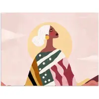 PosterMonkey Poster 40x30 cm - Vrouw - Zon - Kleurrijk - Posters - Kamer decoratie - Wanddecoratie woonkamer - Muurdecoratie slaapkamer