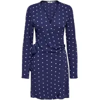 ONLY Jurk donkerblauw / wit