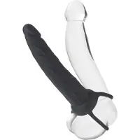 Calexotics - Silicone Dual Penetrator - Strap On Zwart