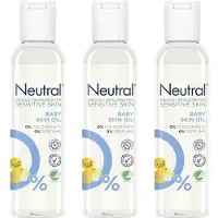 Neutral Baby Parfumvrij Huidolie voor de gevoelige babyhuid 3 x 150 ml