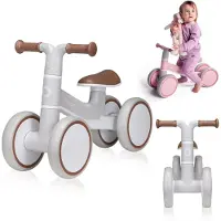 Lionelo Villy Loopfiets - Lichtgewicht - 1-3 jaar - Jongens en Meisjes - tot 30kg - 4 wielen - Schokdemper voorvork - Antislip handvatten - Ergonomisch zadel - Stuurslot - Verjaardagscadeau