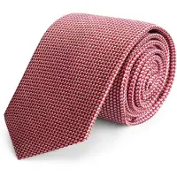 Gents - Zijde - Rood-Wit - Maat One/One