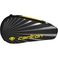 Carlton - Team 1 compartment racket bag- Black/Yellow- Badminton Tas