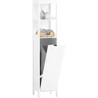 SoBuy Colonne Salle de Bain 145cm Blanc