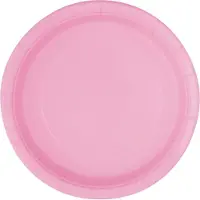 Vegaoo Gebaksbordje 18 cm 20 stuks roze
